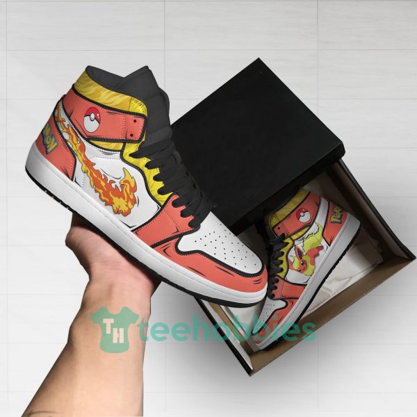 flareon fans custom pokemon anime air jordan hightop shoes 2 VItPH 600x600px Flareon Fans Custom Pokemon Anime Air Jordan Hightop Shoes