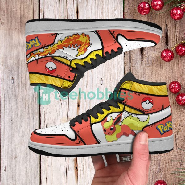 flareon fans custom pokemon anime air jordan hightop shoes 3 YYgBI 600x600px Flareon Fans Custom Pokemon Anime Air Jordan Hightop Shoes