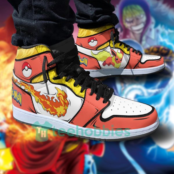flareon fans custom pokemon anime air jordan hightop shoes 4 cve8h 600x600px Flareon Fans Custom Pokemon Anime Air Jordan Hightop Shoes