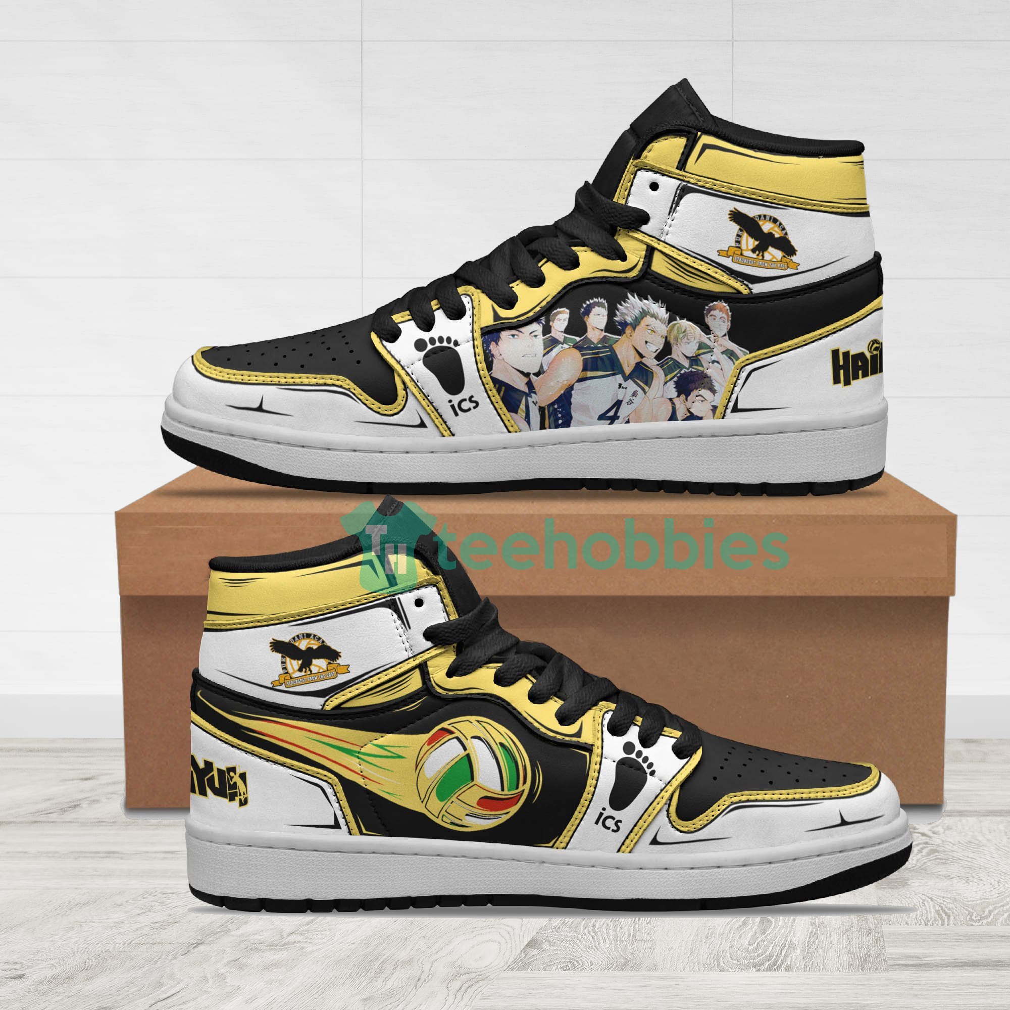 Fukurodani Academy Custom Haikyuu Team Anime Air Jordan Hightop Shoes