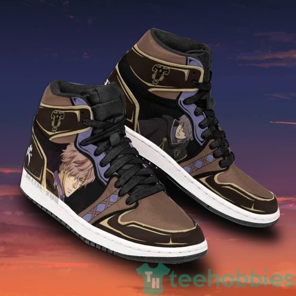 gauche adlai custom black clover anime air jordan hightop shoes 4 vA5bc 600x600px Gauche Adlai Custom Black Clover Anime Air Jordan Hightop Shoes
