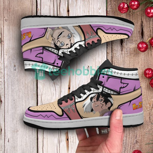 gen asagiri custom dr. stone anime air jordan hightop shoes 3 IIZwY 600x600px Gen Asagiri Custom Dr. Stone Anime Air Jordan Hightop Shoes