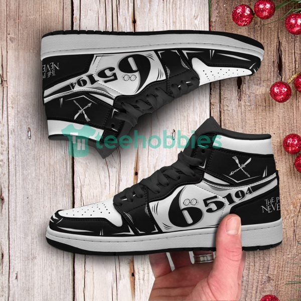 gilda custom the promised neverland anime air jordan hightop shoes 4 qEExM 600x600px Gilda Custom The Promised Neverland Anime Air Jordan Hightop Shoes