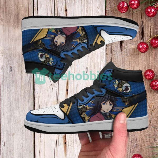 giyu tomioka custom demon slayer air jordan hightop shoes 4 Kxbdp 600x600px Giyu Tomioka Custom Demon Slayer Air Jordan Hightop Shoes