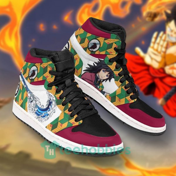 giyu tomioka water custom demon slayer air jordan hightop shoes 2 0XGbs 600x600px Giyu Tomioka Water Custom Demon Slayer Air Jordan Hightop Shoes
