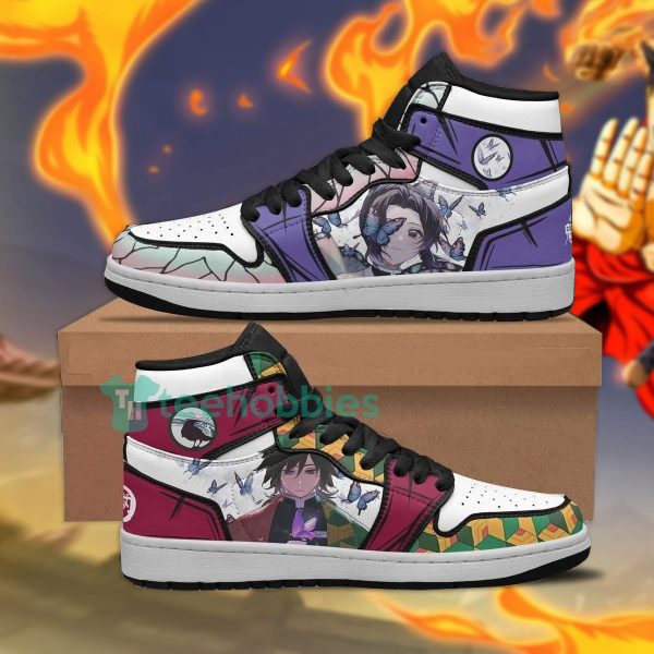 giyu x shinobu custom demon slayer air jordan hightop shoes 1 ymg6d 600x600px Giyu x Shinobu Custom Demon Slayer Air Jordan Hightop Shoes
