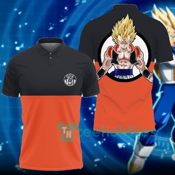 gogeta dragon ball custom anime polo shirt for fans 1 8Isln 600x600px Gogeta Dragon Ball Custom Anime Polo Shirt For Fans