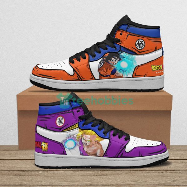 gohan x goku custom dragon ball anime air jordan hightop shoes 1 kbGim 600x600px Gohan x Goku Custom Dragon Ball Anime Air Jordan Hightop Shoes