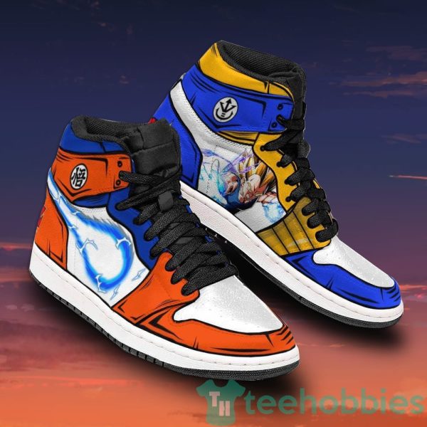 goku x vegeta custom dragon ball anime air jordan hightop shoes 2 P7q54 600x600px Goku x Vegeta Custom Dragon Ball Anime Air Jordan Hightop Shoes