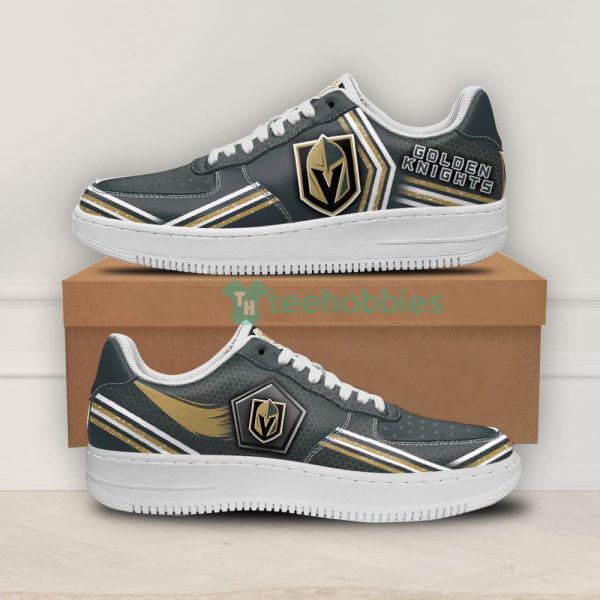 golden knights logo and striped style air force shoes for fans 1 jsaLd 600x600px Golden Knights Logo And Striped Style Air Force Shoes For Fans