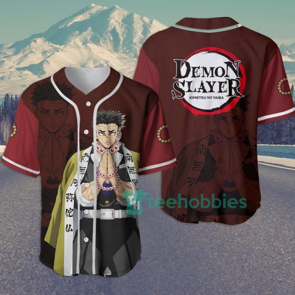 gyomei himejima custom kimetsu anime jersey baseball shirt for fans 1 oTxEt 600x600px Gyomei Himejima Custom Kimetsu Anime Jersey Baseball Shirt For Fans