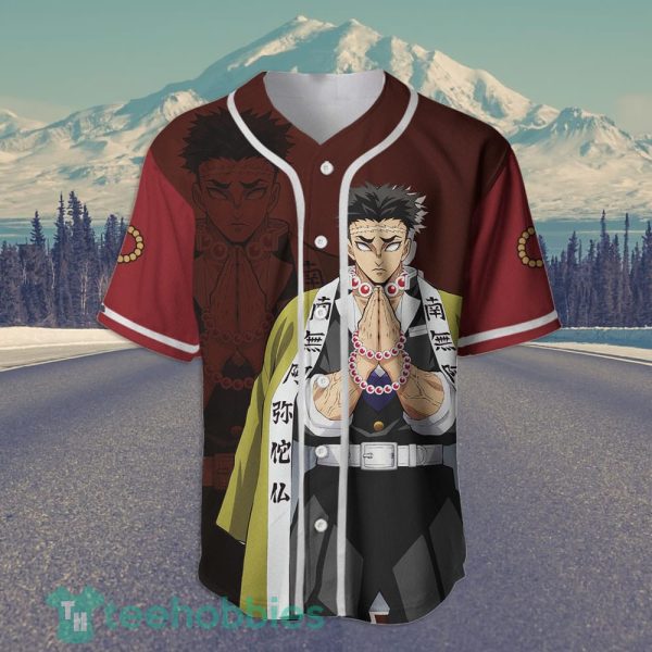 gyomei himejima custom kimetsu anime jersey baseball shirt for fans 2 KX56Y 600x600px Gyomei Himejima Custom Kimetsu Anime Jersey Baseball Shirt For Fans