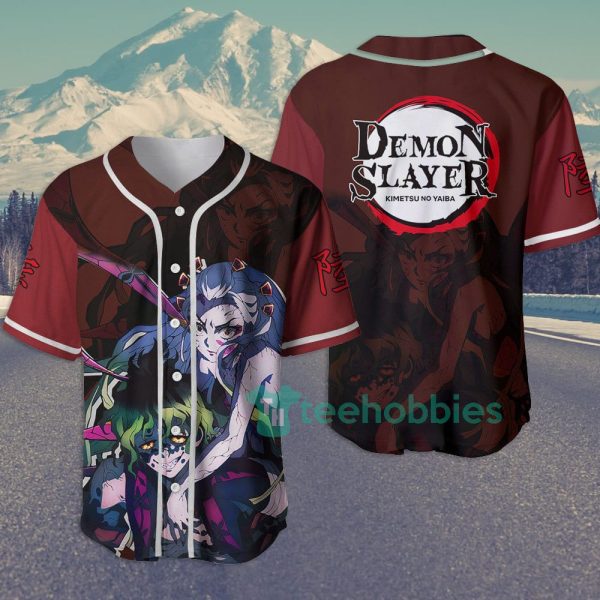 gyutato and daki custom kimetsu anime jersey baseball shirt for fans 1 8I2jc 600x600px Gyutato and Daki Custom Kimetsu Anime Jersey Baseball Shirt For Fans