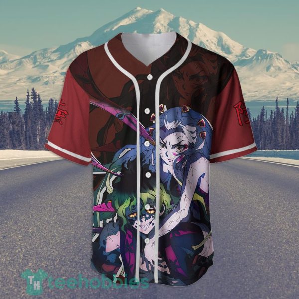 gyutato and daki custom kimetsu anime jersey baseball shirt for fans 2 IIbYW 600x600px Gyutato and Daki Custom Kimetsu Anime Jersey Baseball Shirt For Fans