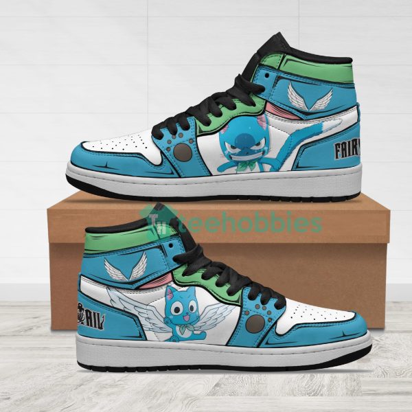 happy shoes custom fairy tail anime air jordan hightop shoes 1 xa7iN 600x600px Happy Shoes Custom Fairy Tail Anime Air Jordan Hightop Shoes