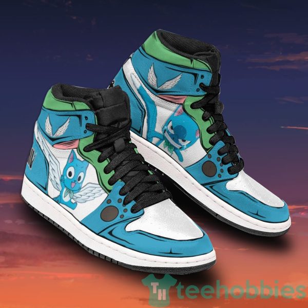 happy shoes custom fairy tail anime air jordan hightop shoes 2 OJTXd 600x600px Happy Shoes Custom Fairy Tail Anime Air Jordan Hightop Shoes