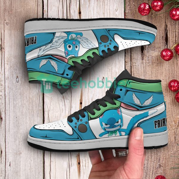 happy shoes custom fairy tail anime air jordan hightop shoes 3 lNd4n 600x600px Happy Shoes Custom Fairy Tail Anime Air Jordan Hightop Shoes