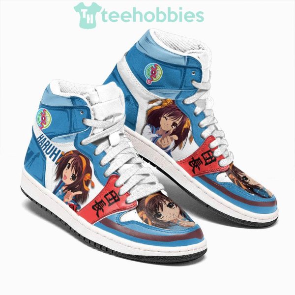haruhi suzumiya custom otaku air jordan hightop shoes 2 GIlHf 600x600px Haruhi Suzumiya Custom Otaku Air Jordan Hightop Shoes
