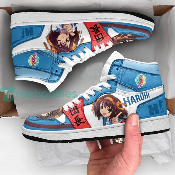 haruhi suzumiya custom otaku air jordan hightop shoes 3 Kd6MQ 600x600px Haruhi Suzumiya Custom Otaku Air Jordan Hightop Shoes