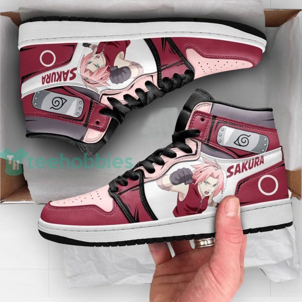 haruno sakura sneakers uniform naruto anime custom air jordan hightop shoes 4 1HeC3 600x600px Haruno Sakura Sneakers Uniform Naruto Anime Custom Air Jordan Hightop Shoes