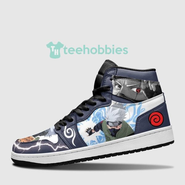hatake kakashi fans lightning sneakers naruto anime air jordan hightop shoes 4 812F7 600x600px Hatake Kakashi Fans Lightning Sneakers Naruto Anime Air Jordan Hightop Shoes