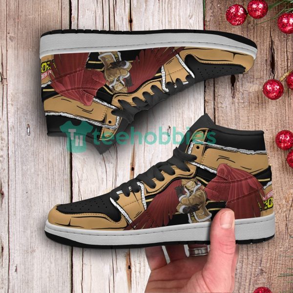 hawk keigo takami custom my hero academia anime air jordan hightop shoes 4 hl7Va 600x600px Hawk Keigo Takami Custom My Hero Academia Anime Air Jordan Hightop Shoes