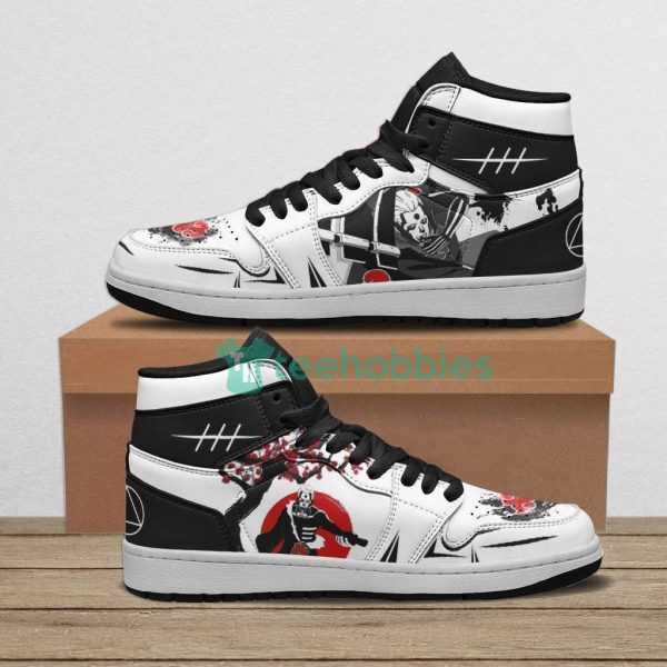 hidan akatsuki sneakers custom naruto anime air jordan hightop shoes 1 4ELE2 600x600px Hidan Akatsuki Sneakers Custom Naruto Anime Air Jordan Hightop Shoes