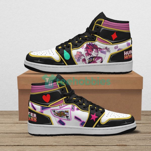 hisoka morow custom hunter x hunter anime black air jordan hightop shoes 1 hcsGX 600x600px Hisoka Morow Custom Hunter X Hunter Anime Black Air Jordan Hightop Shoes