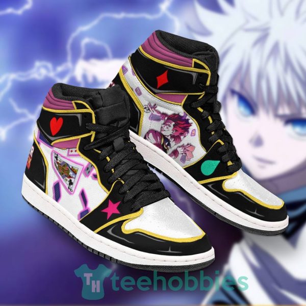 hisoka morow custom hunter x hunter anime black air jordan hightop shoes 2 2vG5h 600x600px Hisoka Morow Custom Hunter X Hunter Anime Black Air Jordan Hightop Shoes