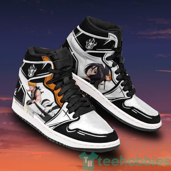 ichigo x rukia custom bleach anime air jordan hightop shoes 2 aR5yr 600x600px Ichigo x Rukia Custom Bleach Anime Air Jordan Hightop Shoes