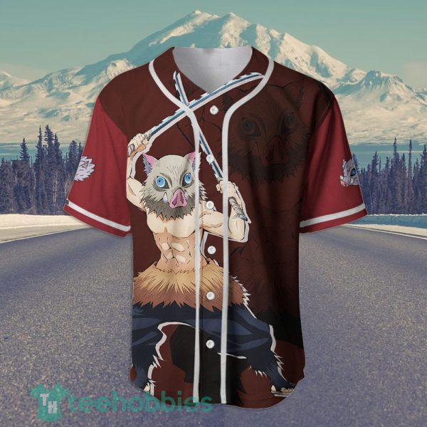 inosuke custom kimetsu anime jersey baseball shirt for fans 2 27FEX 600x600px Inosuke Custom Kimetsu Anime Jersey Baseball Shirt For Fans