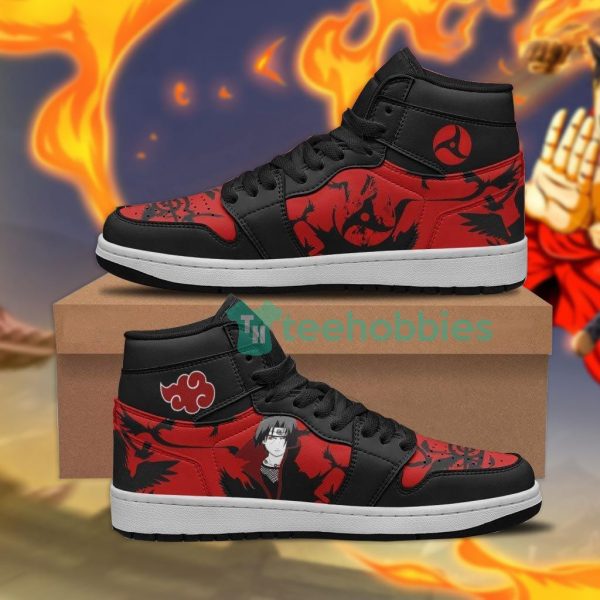 itachi akatsuki custom anime air jordan hightop shoes 1 3NM4r 600x600px Itachi Akatsuki Custom Anime Air Jordan Hightop Shoes
