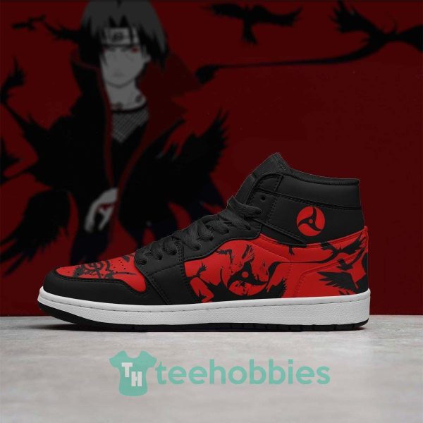 itachi akatsuki custom anime air jordan hightop shoes 4 t8XZc 600x600px Itachi Akatsuki Custom Anime Air Jordan Hightop Shoes