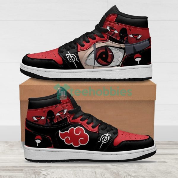 itachi sharingan eye akatsuki naruto air jordan hightop shoes 1 XU7Sk 600x600px Itachi Sharingan Eye Akatsuki Naruto Air Jordan Hightop Shoes