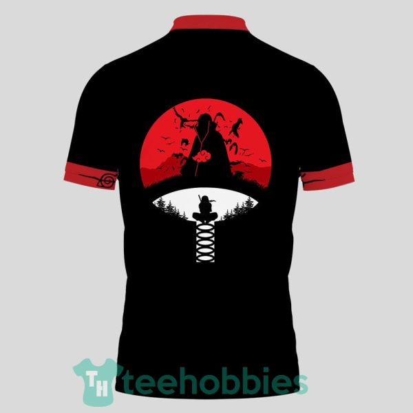 itachi uchiha akatsuki custom anime black polo shirt for men and women 3 dAjmO 600x600px Itachi Uchiha Akatsuki Custom Anime Black Polo Shirt For Men And Women