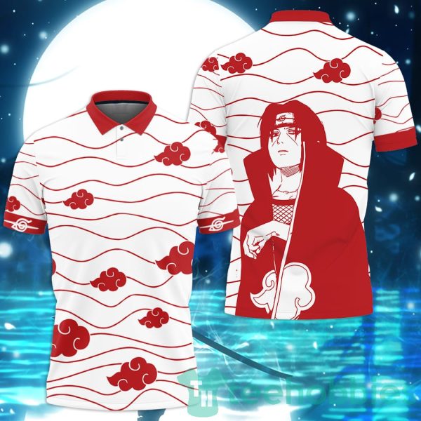 itachi uchiha akatsuki custom anime white polo shirt for men and women 1 vvX71 600x600px Itachi Uchiha Akatsuki Custom Anime White Polo Shirt For Men And Women
