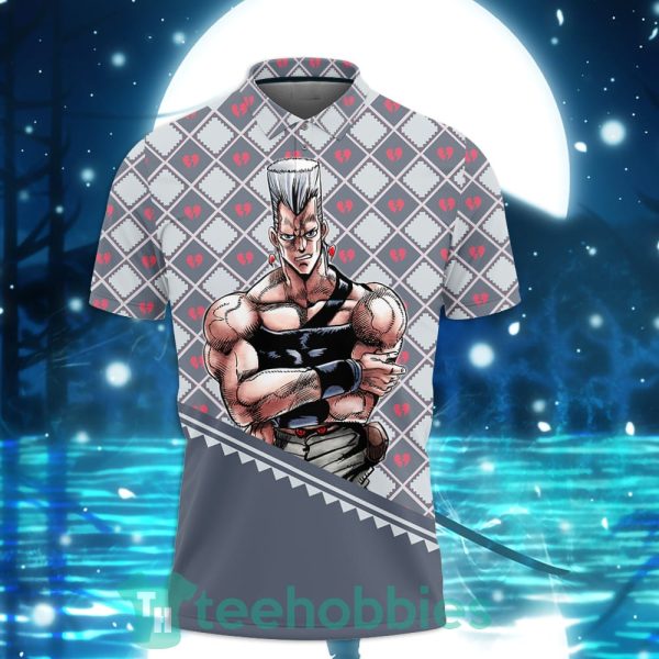 jean pierre polnareff jjba custom anime polo shirt for men and women 2 XKYim 600x600px Jean Pierre Polnareff JJBA Custom Anime Polo Shirt For Men And Women