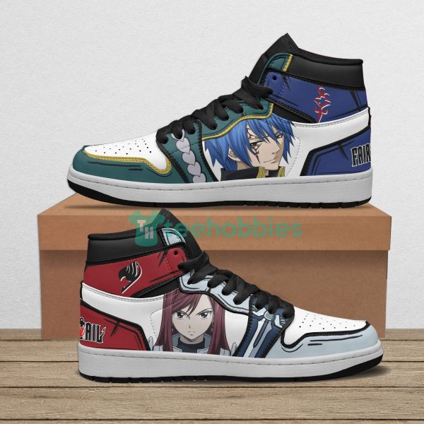 jellal x erza custom fairy tail anime air jordan hightop shoes 1 wns6W 600x600px Jellal x Erza Custom Fairy Tail Anime Air Jordan Hightop Shoes