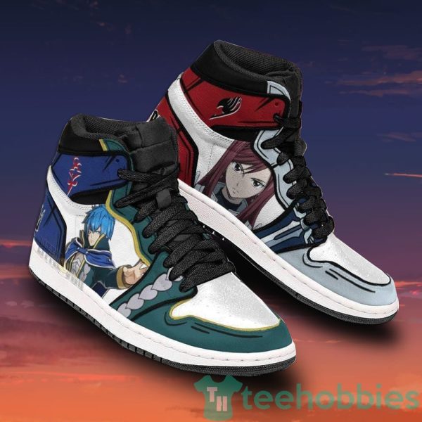 jellal x erza custom fairy tail anime air jordan hightop shoes 3 Us3kE 600x600px Jellal x Erza Custom Fairy Tail Anime Air Jordan Hightop Shoes