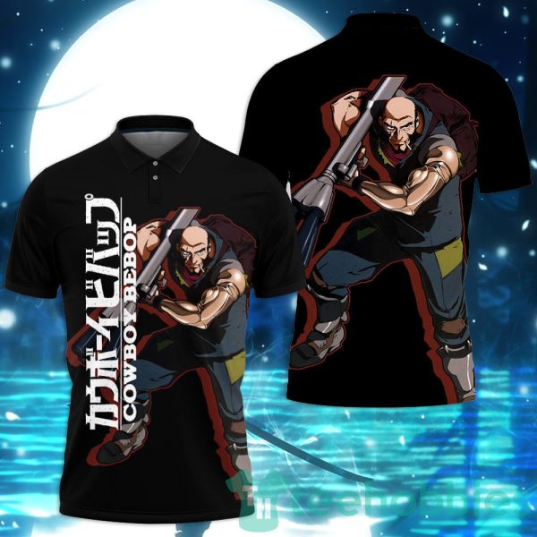 jet black cowboy bebop custom anime polo shirt for men and women 1 O50Tj 600x600px Jet Black Cowboy Bebop Custom Anime Polo Shirt For Men And Women