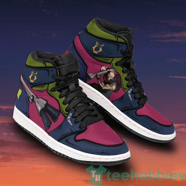 jet black custom cowboy bebop anime air jordan hightop shoes 2 SYLiS 600x600px Jet Black Custom Cowboy Bebop Anime Air Jordan Hightop Shoes