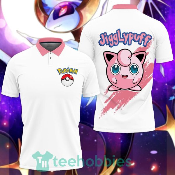 jigglypuff white polo shirt pokemon custom anime gift for fans 1 sDzjS 600x600px Jigglypuff White Polo Shirt Pokemon Custom Anime Gift For Fans