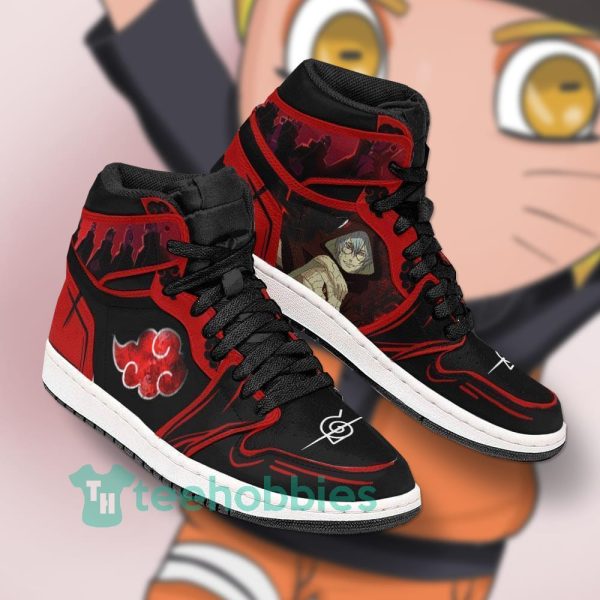 kabuto akatsuki custom naruto anime air jordan hightop shoes 2 56YrM 600x600px Kabuto Akatsuki Custom Naruto Anime Air Jordan Hightop Shoes