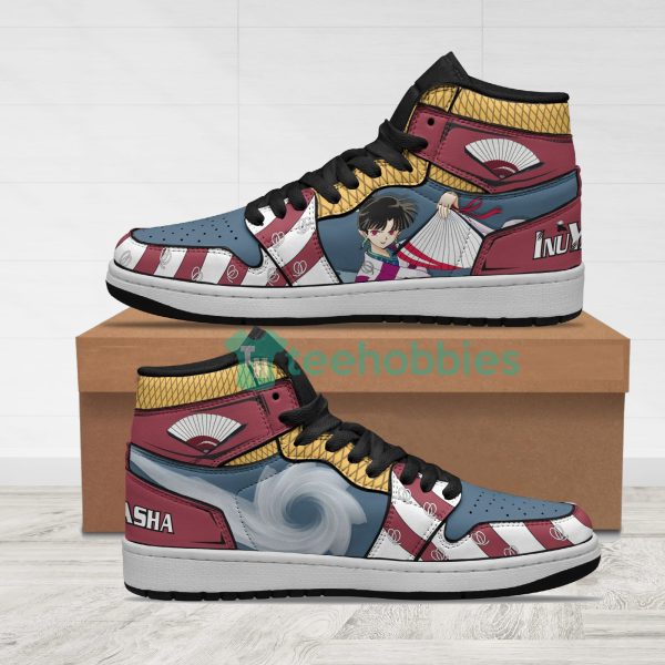 kagura shoes custom inuyasha anime air jordan hightop shoes 1 Dupw5 600x600px Kagura Shoes Custom InuYasha Anime Air Jordan Hightop Shoes