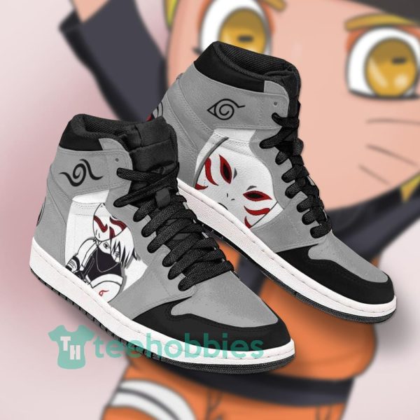 kakashi anbu custom naruto anime air jordan hightop shoes 2 PDg7j 600x600px Kakashi Anbu Custom Naruto Anime Air Jordan Hightop Shoes