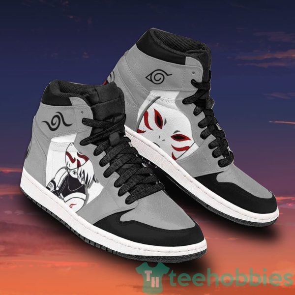 kakashi anbu custom naruto anime air jordan hightop shoes 2 em3wH 600x600px Kakashi Anbu Custom Naruto Anime Air Jordan Hightop Shoes