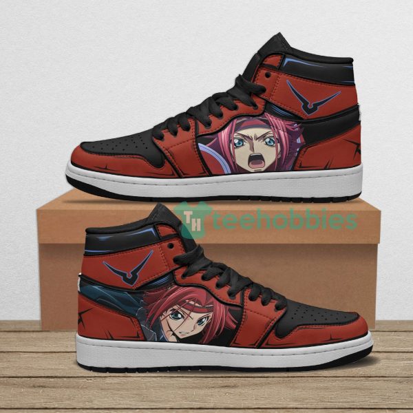 kallen kouzuki custom code geass anime air jordan hightop shoes 1 b85Ch 600x600px Kallen Kouzuki Custom Code Geass Anime Air Jordan Hightop Shoes
