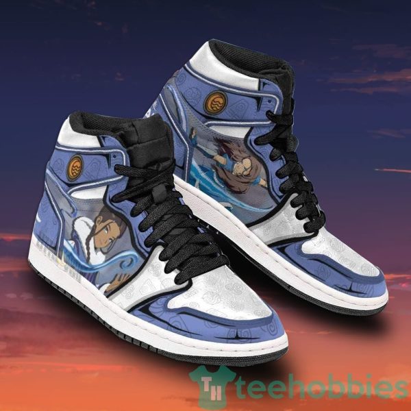 katara custom avatar the last airbender anime air jordan hightop shoes 2 ZL306 600x600px Katara Custom Avatar The Last Airbender Anime Air Jordan Hightop Shoes
