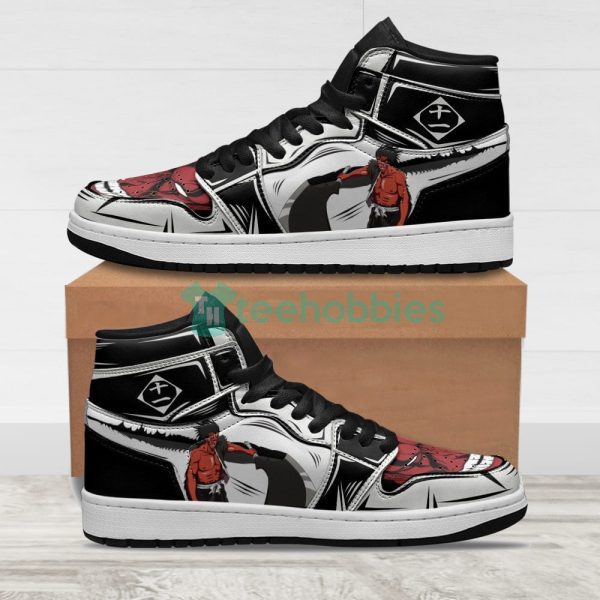 kenpachi bankai sneakers custom bleach manga air jordan hightop shoes 1 Rgb58 600x600px Kenpachi Bankai Sneakers Custom Bleach Manga Air Jordan Hightop Shoes