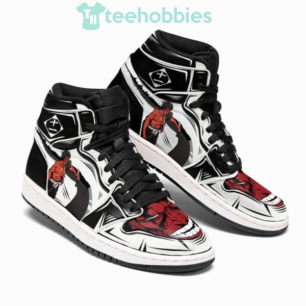 kenpachi bankai sneakers custom bleach manga air jordan hightop shoes 2 6Ut9s 600x600px Kenpachi Bankai Sneakers Custom Bleach Manga Air Jordan Hightop Shoes